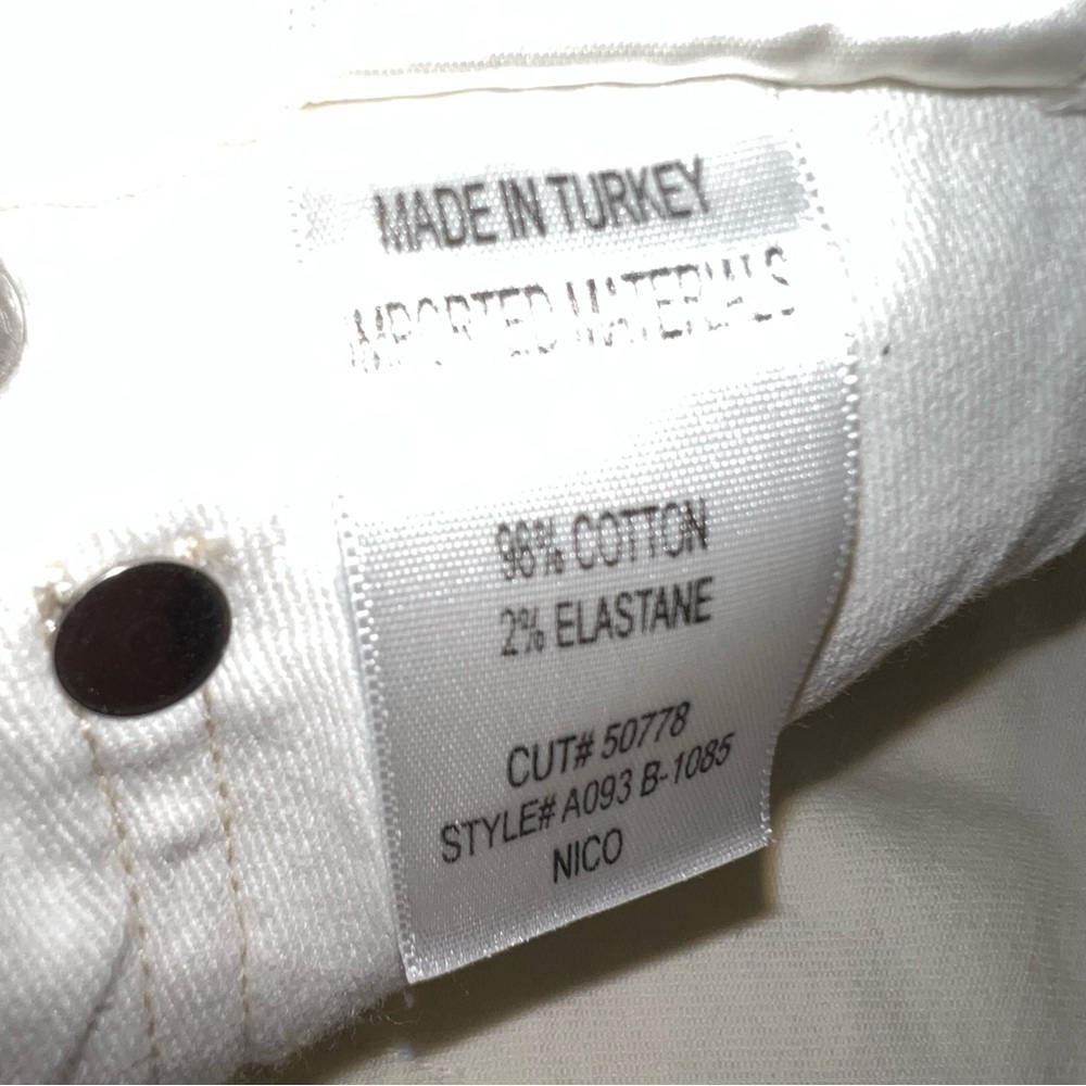 Agolde Nico High Rise Slim Leg Jeans White Women's Size 27 - Picture 8 of 12